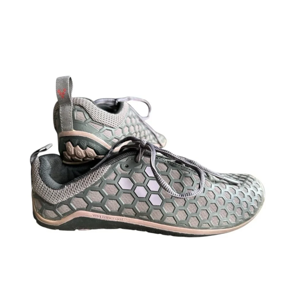 Vivobarefoot Sneakers Shoes Grey Pink Minimalist Barefoot Running Evo II EU 36